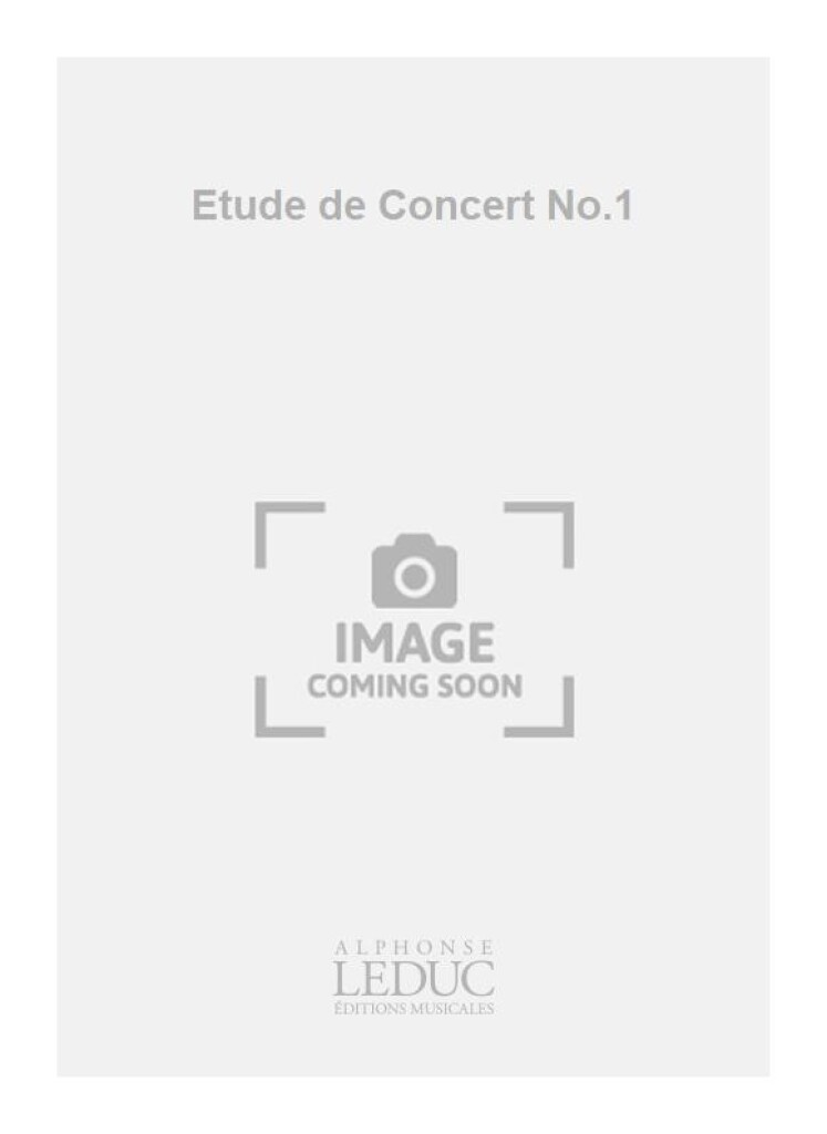 Etude N01 De Concert